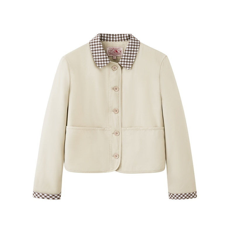 SweetChilling Cropped Patchwork Barn Style Women&