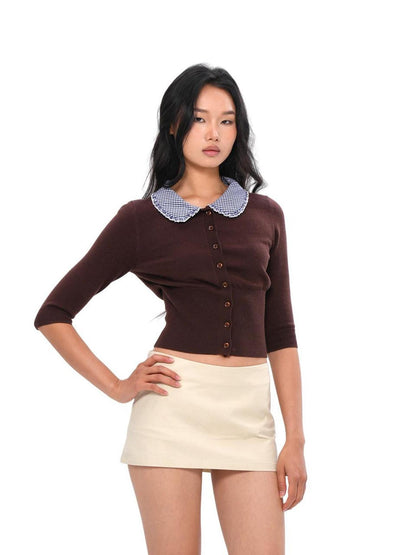 SweetChilling Cropped Patchwork Barn Style Women&