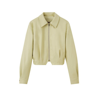 SweetChilling_Cropped_Shiny_Fleece_Lined_Zipped_Lapel_Fitted_Women&