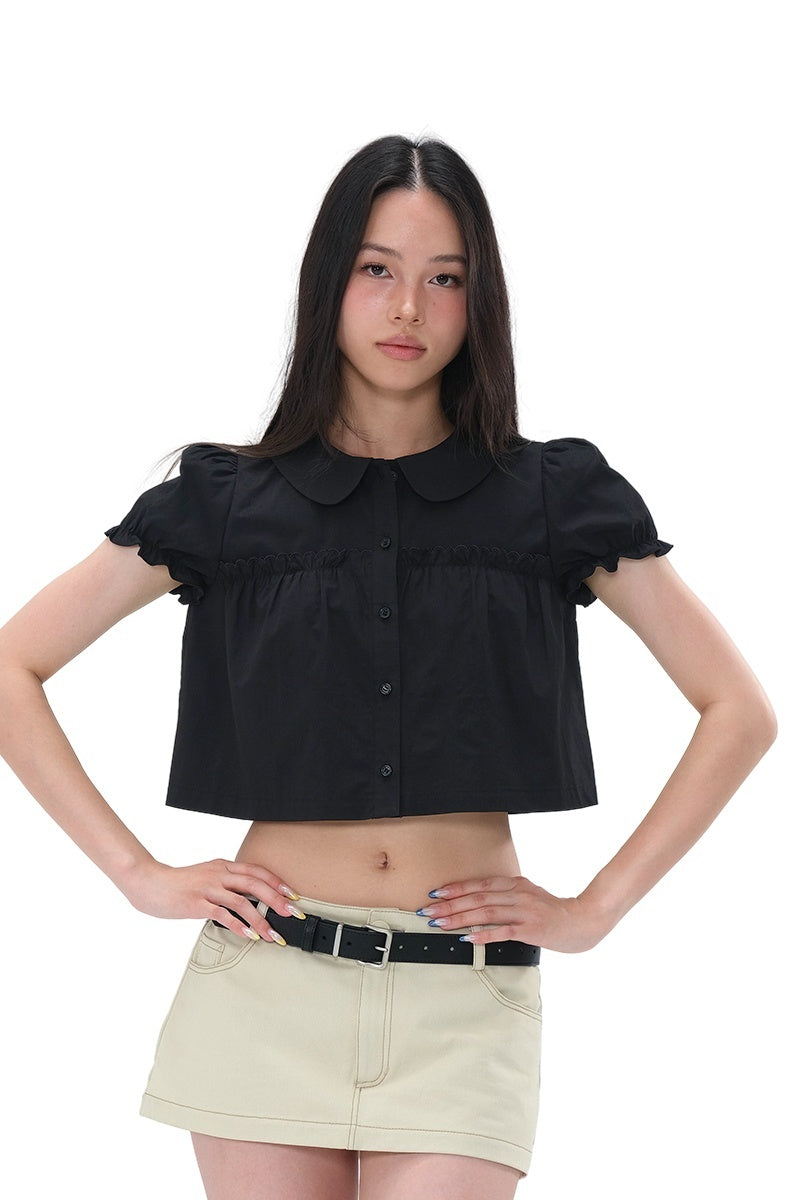 SweetChilling_Embroidered_Cropped_Short_Sleeve_Round_Neck_Women&