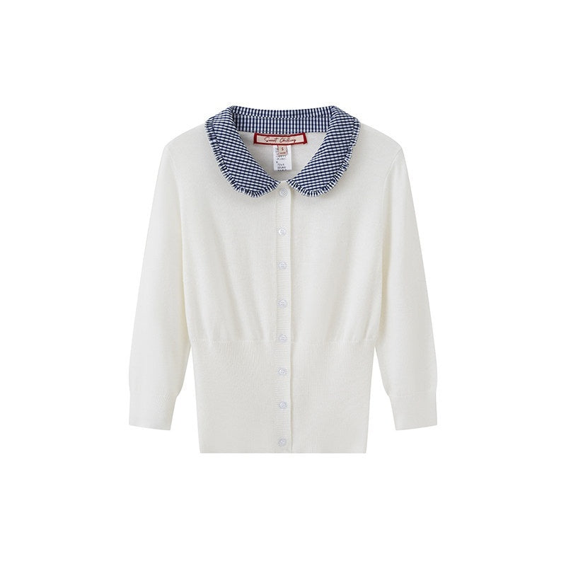 SweetChilling Farmhouse Patchwork Cardigan Women&