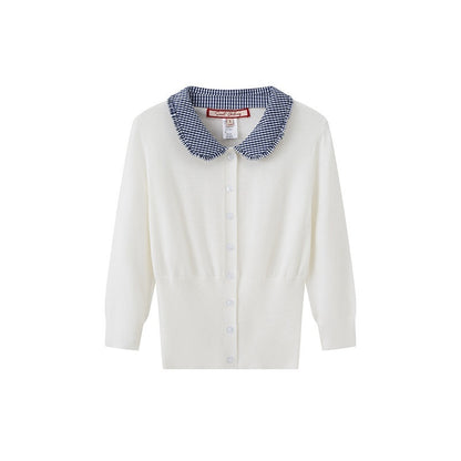 SweetChilling Farmhouse Patchwork Cardigan Women&
