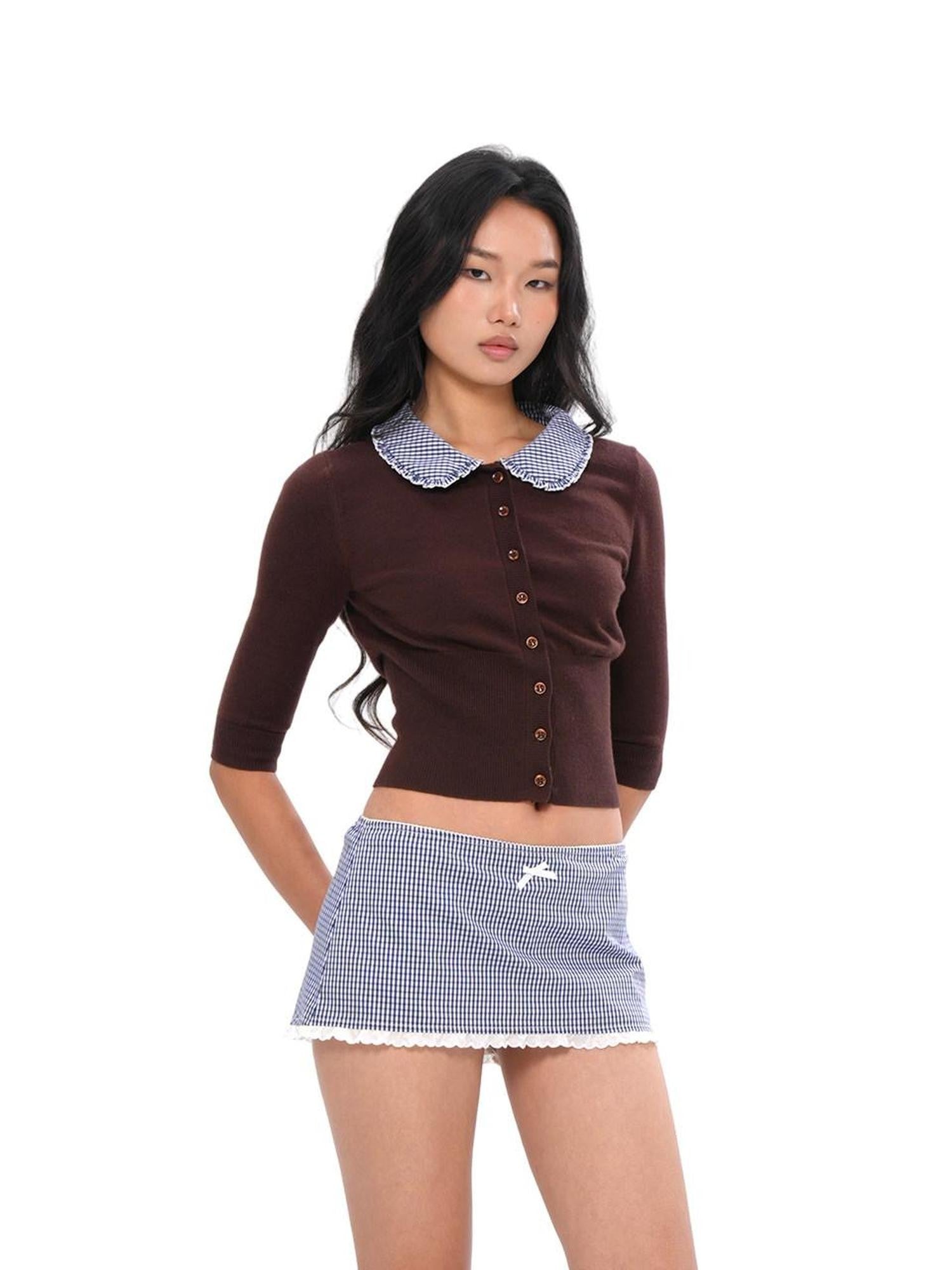 SweetChilling Farmhouse Patchwork Cardigan Women&
