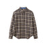 SweetChilling Farmhouse Plaid Collared Women&