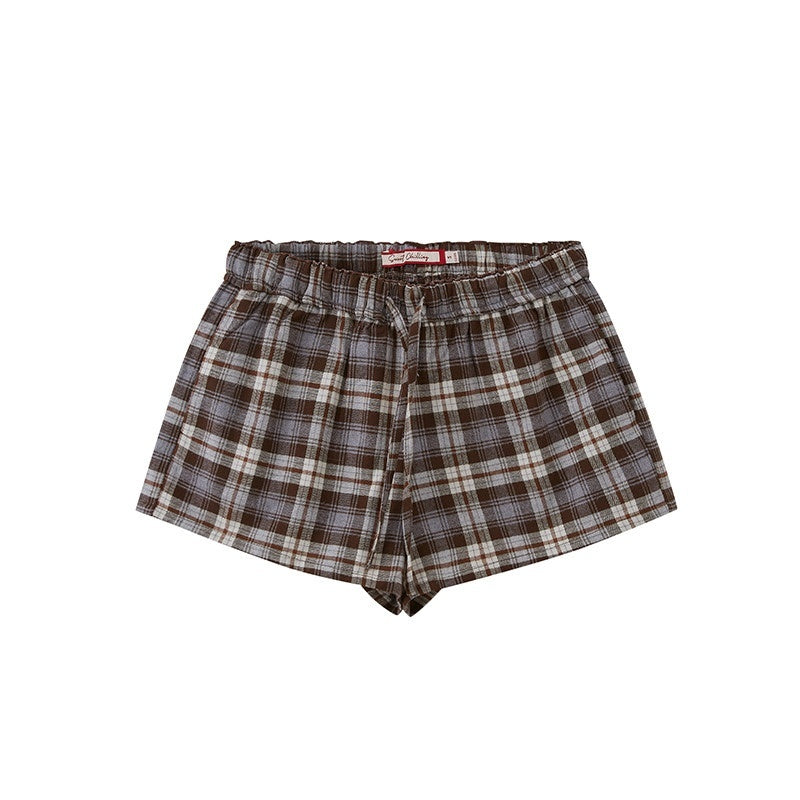 SweetChilling Farmhouse Plaid Collared Women&