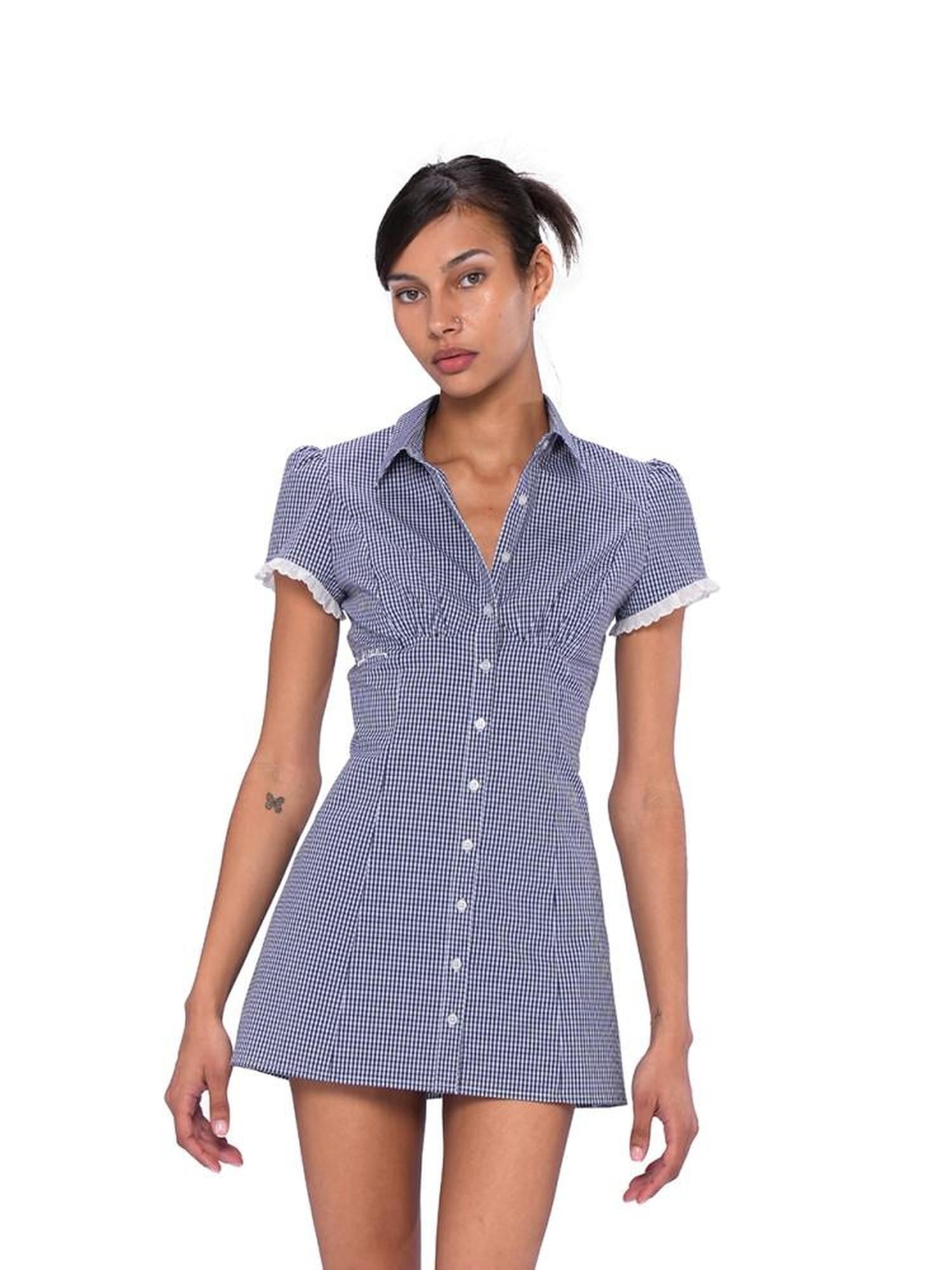 SweetChilling Faux Two Piece High Waist Square Neck Women&