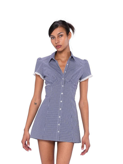 SweetChilling Faux Two Piece High Waist Square Neck Women&