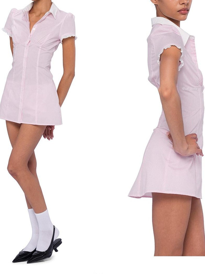 SweetChilling Faux Two Piece High Waist Square Neck Women&
