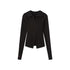 SweetChilling_Flower_Brooch_Knit_Two_Way_Zipper_Slim_Fit_Women&