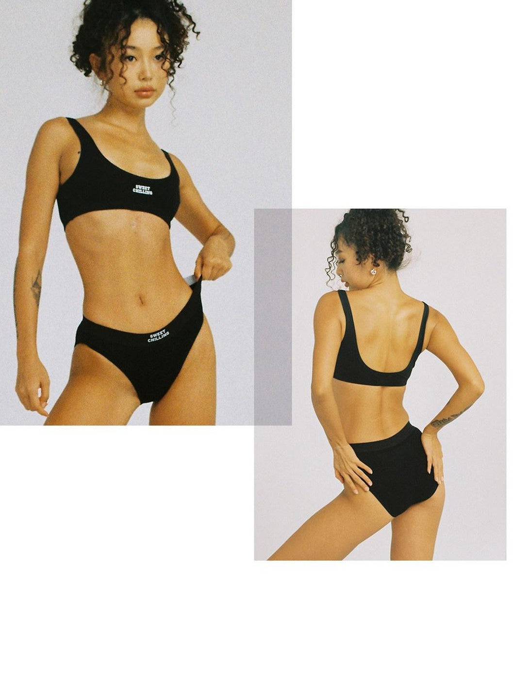 SweetChilling Gray Embroidered Wireless Fitted Women&