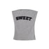 SweetChilling Gray Patch Embroidery Bustier Women&