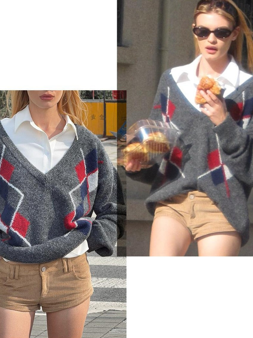 SweetChilling Khaki Corduroy Casual Slim Fit Women&