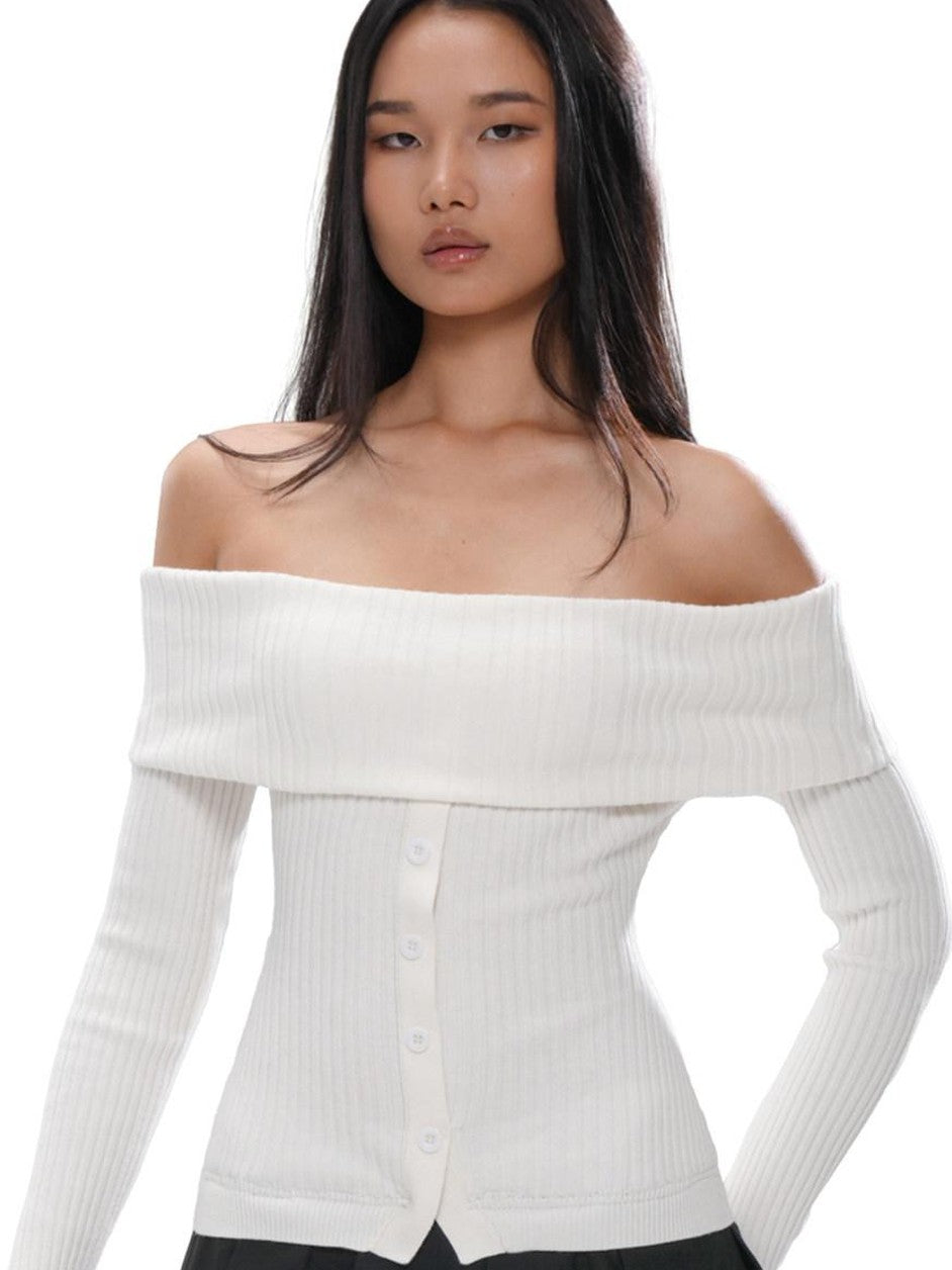 SweetChilling Knit Spliced Pleated Slim Women&