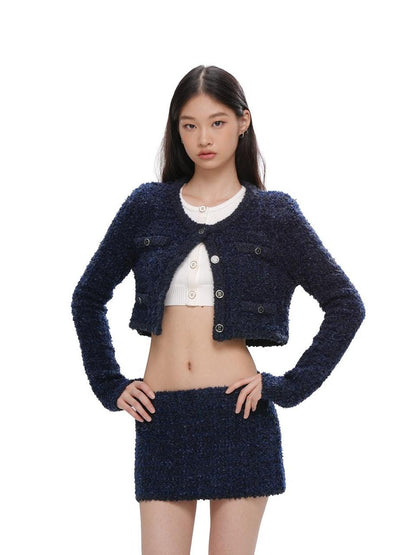 SweetChilling Knitted Boxy Cardigan Women&