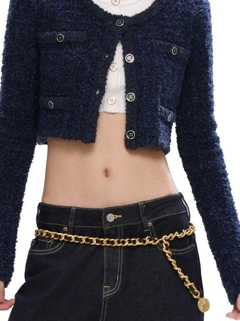 SweetChilling Knitted Boxy Cardigan Women&