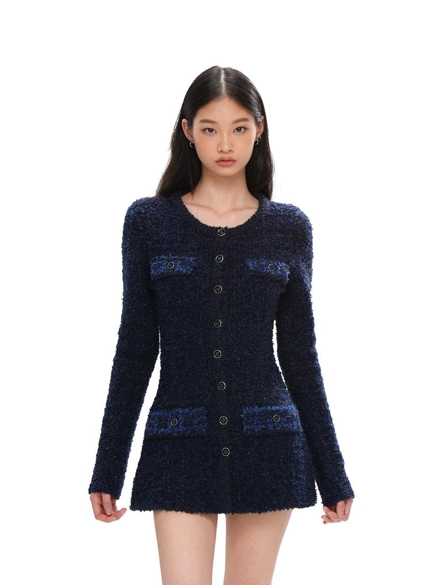 SweetChilling Knitted Long Sleeve Round Neck Women&