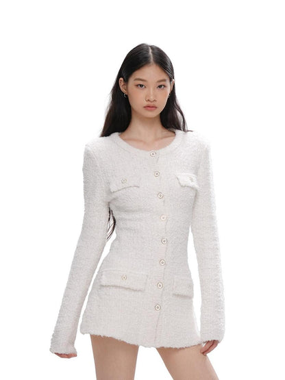 SweetChilling Knitted Long Sleeve Round Neck Women&