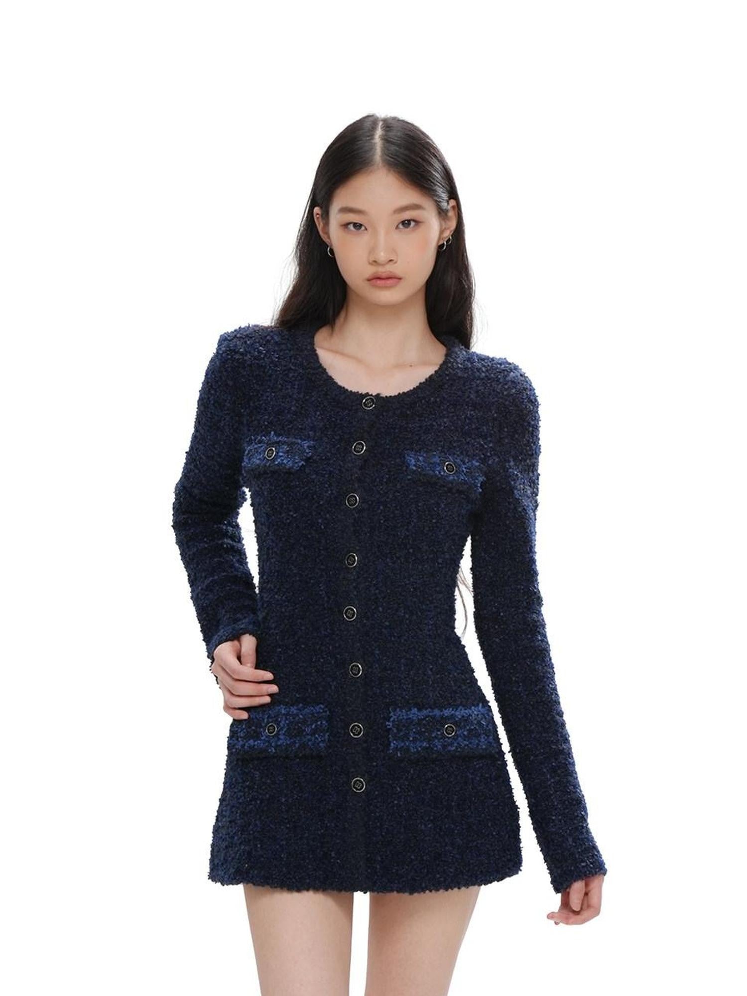 SweetChilling Knitted Long Sleeve Round Neck Women&