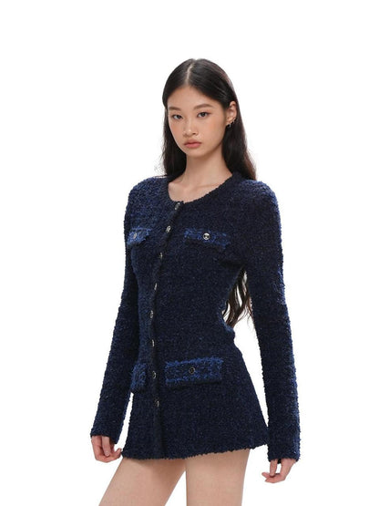 SweetChilling Knitted Long Sleeve Round Neck Women&