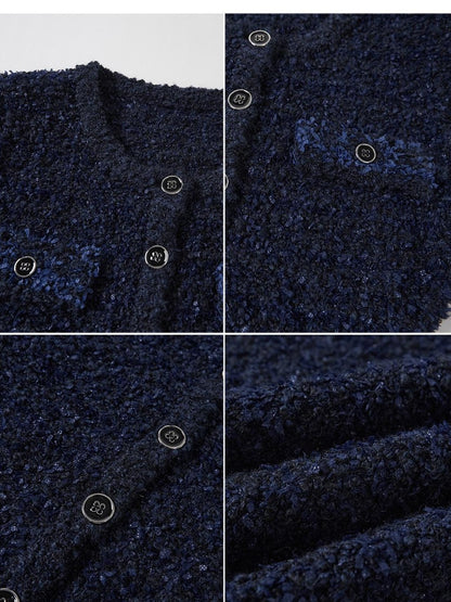 SweetChilling Knitted Long Sleeve Round Neck Women&
