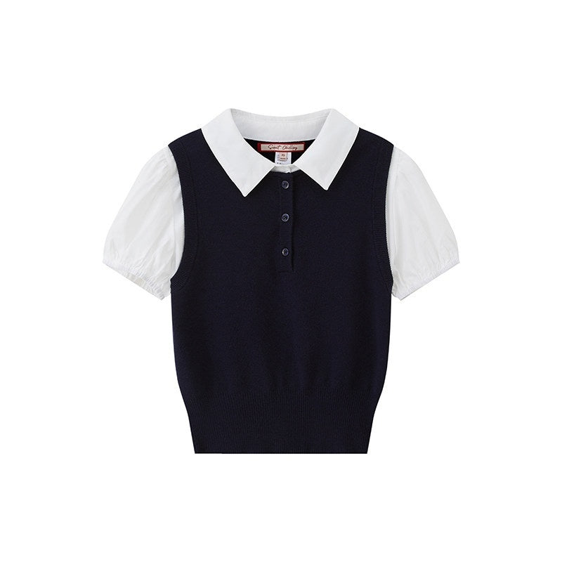 SweetChilling_Knitted_Polo_Faux_Two_Piece_Women&