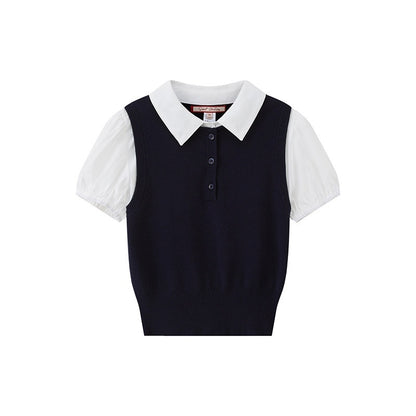 SweetChilling_Knitted_Polo_Faux_Two_Piece_Women&