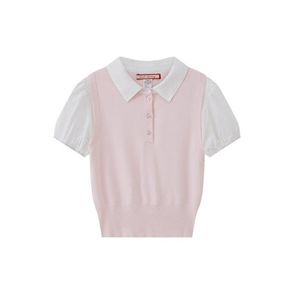 SweetChilling_Knitted_Polo_Faux_Two_Piece_Women&