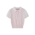 SweetChilling Knitted Polo Faux Two Piece Women&