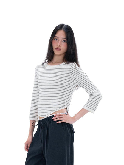 SweetChilling Lace Spliced Belted Straight Leg Women&