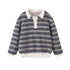 SweetChilling_Layered_Fleece_Polo_Striped_Women&