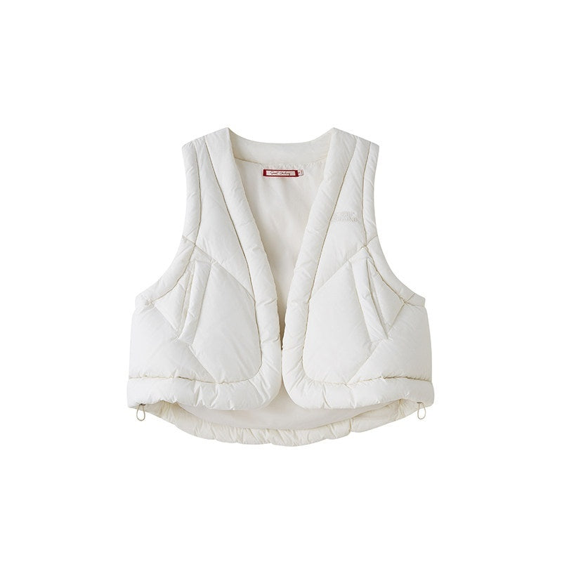 SweetChilling_Lightweight_Quilted_Mini_V-neck_Short_Loose_Women&