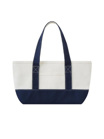 SweetChilling Navy Mallard Embroidered Farmhouse Tote Women&