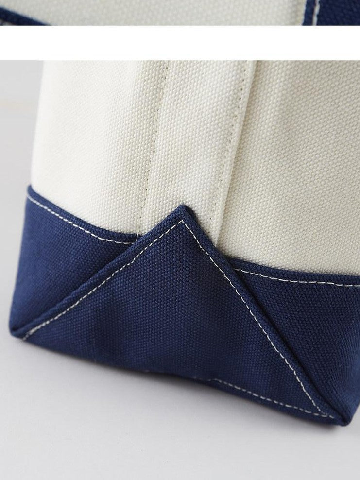 SweetChilling Navy Mallard Embroidered Farmhouse Tote Women&