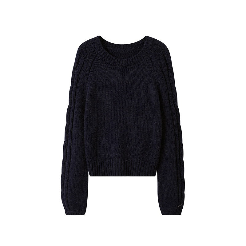 SweetChilling_Navy_Pullover_Raglan_Sleeve_Women&
