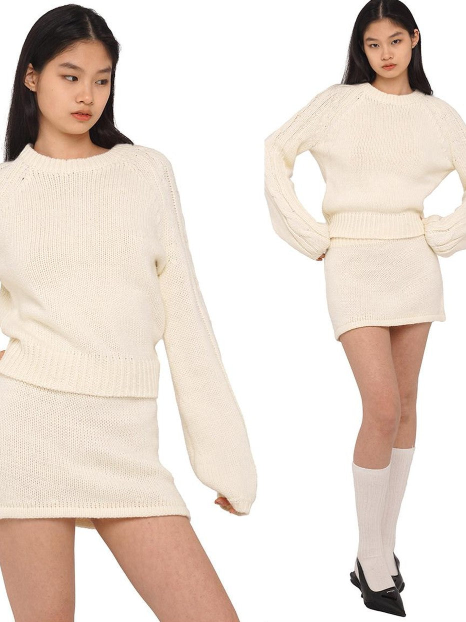SweetChilling Navy Pullover Raglan Sleeve Women&