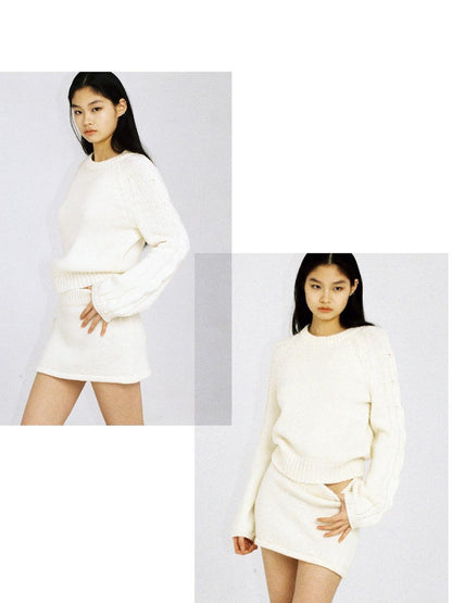 SweetChilling Navy Pullover Raglan Sleeve Women&