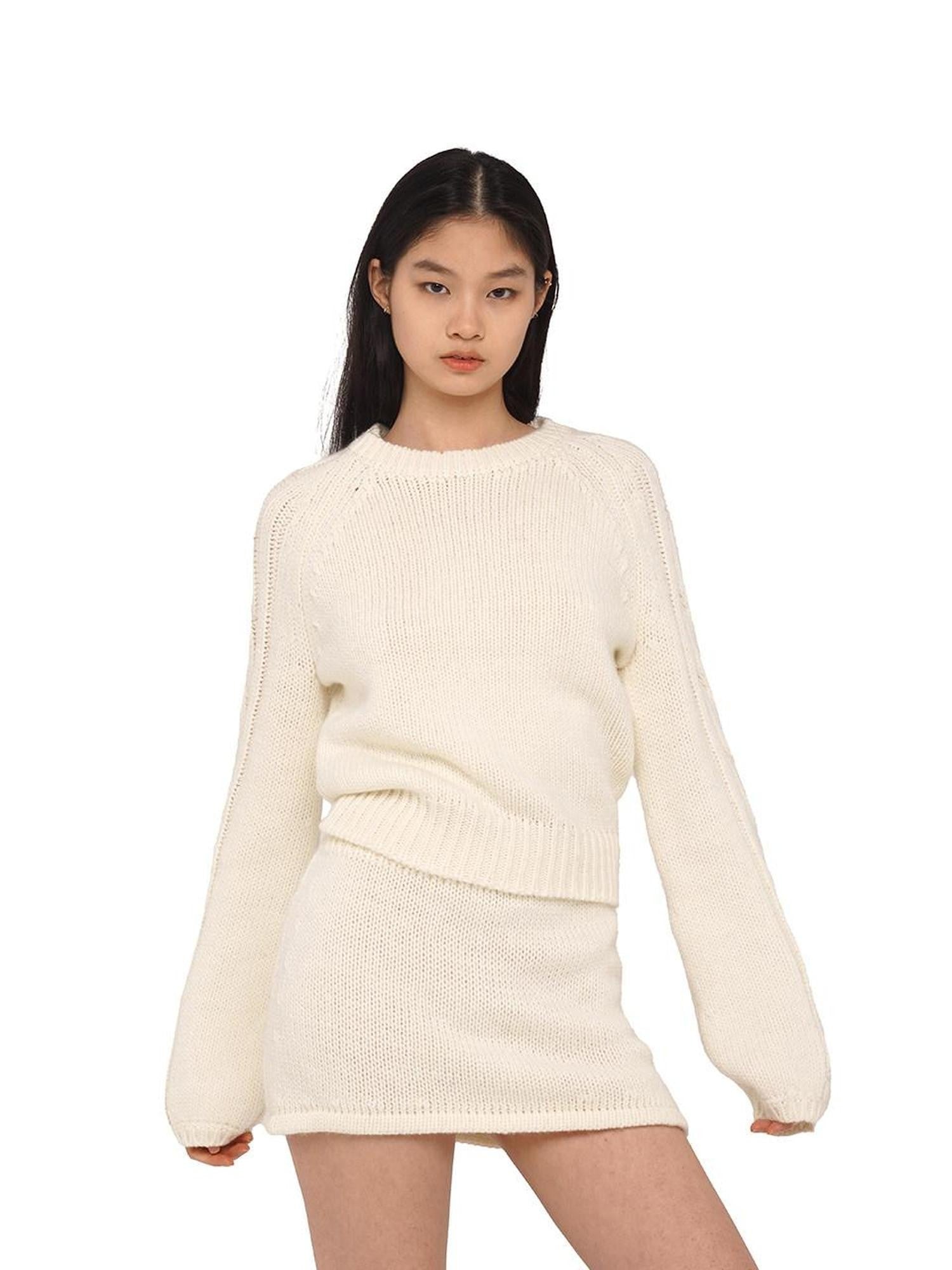 SweetChilling Navy Pullover Raglan Sleeve Women&