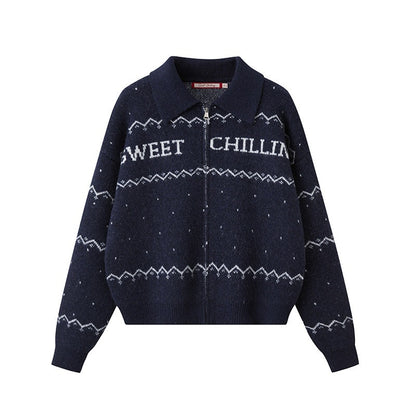 SweetChilling_Nordic_Logo_Jacquard_Knit_Embroidered_Women&