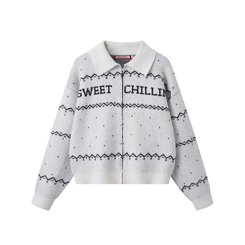 SweetChilling_Nordic_Logo_Jacquard_Knit_Embroidered_Women&