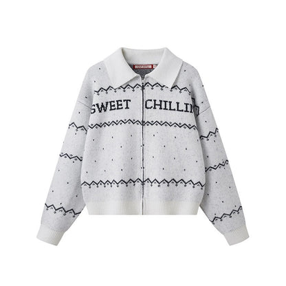 SweetChilling_Nordic_Logo_Jacquard_Knit_Embroidered_Women&