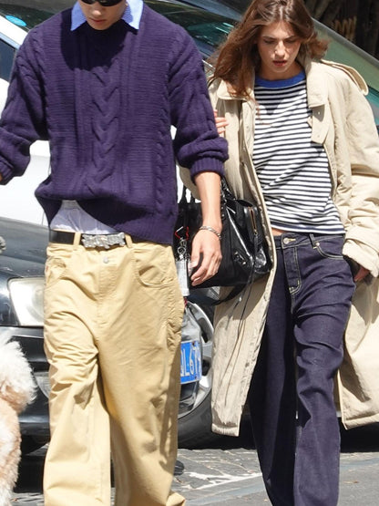 SweetChilling Nordic Striped Colorblock Women&
