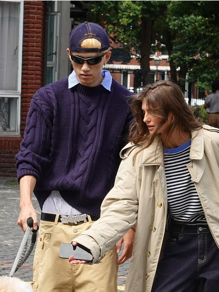 SweetChilling Nordic Striped Colorblock Women&