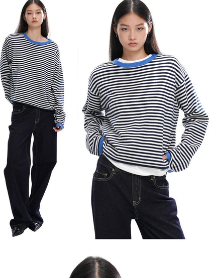 SweetChilling Nordic Striped Colorblock Women&