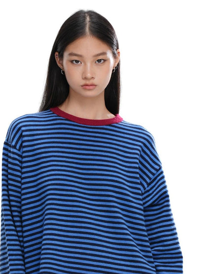 SweetChilling Nordic Striped Colorblock Women&