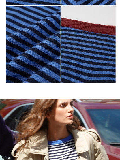SweetChilling Nordic Striped Colorblock Women&