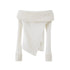 SweetChilling_One_Shoulder_Fur_Collar_Asymmetric_Hem_Women&