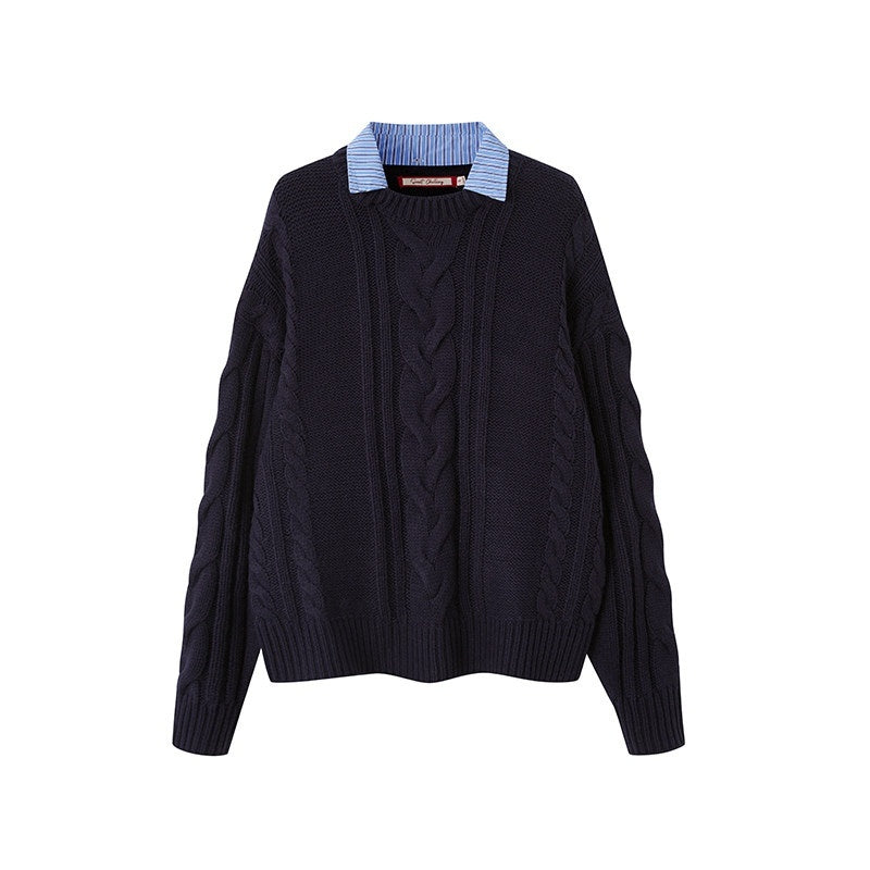 SweetChilling_Oversize_Chunky_Cable_Knit_Detachable_Striped_Collar_Women&