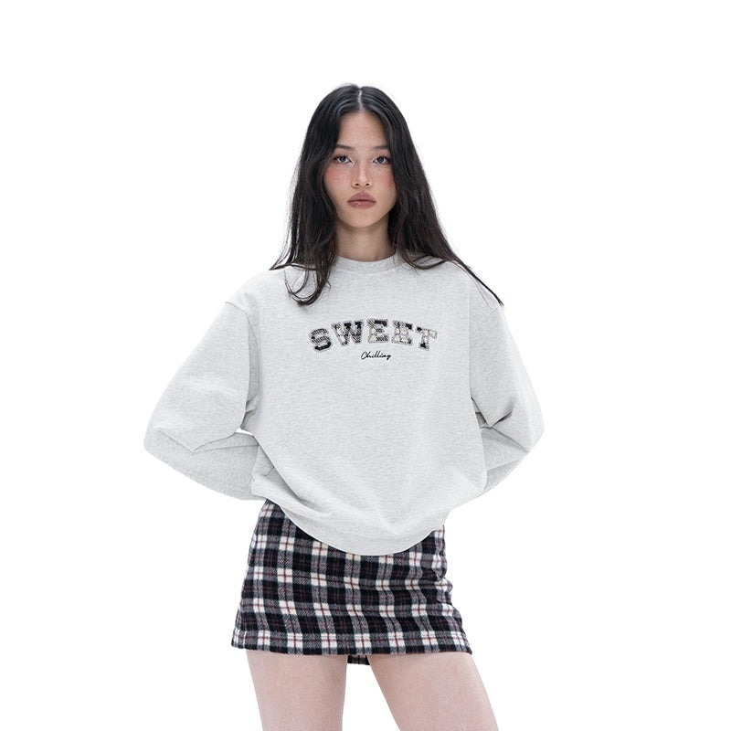 SweetChilling_Plaid_Applique_Embroidered_Preppy_Women&