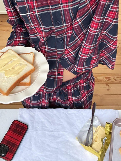 SweetChilling Plaid Comfortable Women&
