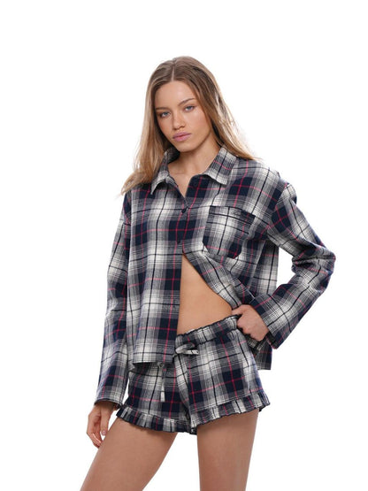 SweetChilling Plaid Comfortable Women&